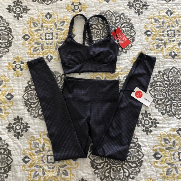 NWT VIMMIA TETRIS CROSS BRALETTE & LEGGINGS XS - Picture 3 of 5